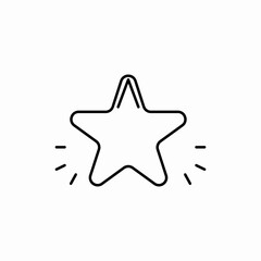 Star burst light shine icon vector sign