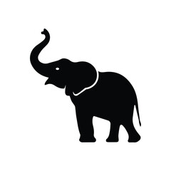 Fototapeta premium Elephant Silhouette Vector Symbol