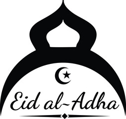  vector illustration of greeting templates for Eid al-Fitr and Eid al-Adha