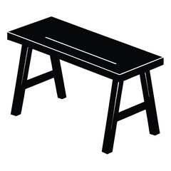 butcher element isolated butcher block table on white background