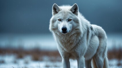 Obraz premium Arctic wolf also known as white wolf
