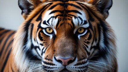 Obraz premium Close-up view of a female tiger