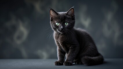 Obraz premium Oriental black kitten