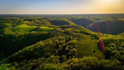 Aerial view from Apple Blossom Overlook Park