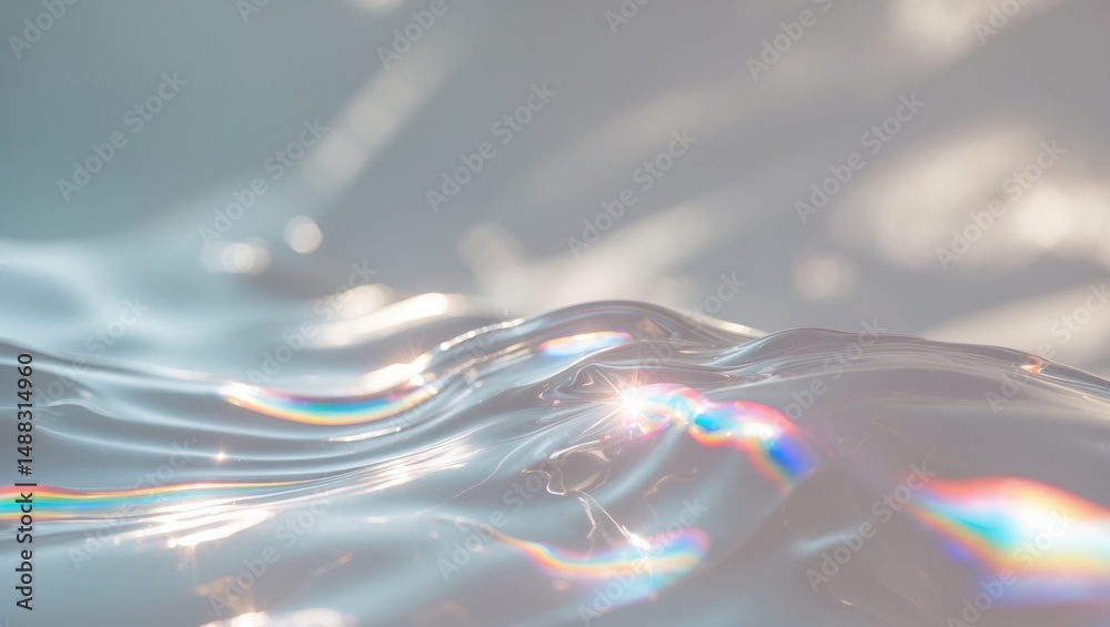 Aufkleber overlay effect of blurred water texture for images and mockups.