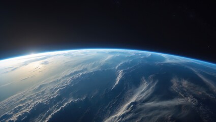 Planet observed from outer space