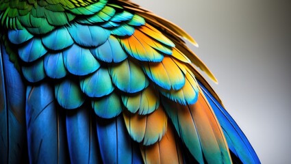 Obraz premium Feathers of Macaw Wings