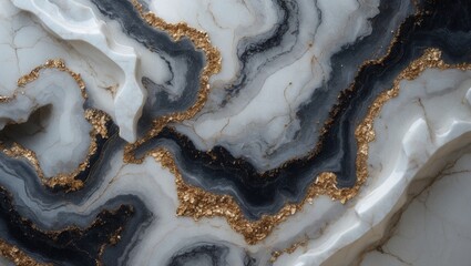 Obraz premium Thasos glossy white crystal marble tile with brown veins, perfect for wall and floor applications, such as ceramic slab tiles, countertops, mosaics, pool areas, stairs, and wallpaper decor.