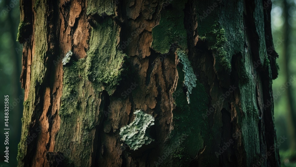 Poster natural texture of tree wood highlighting subtle grain patterns