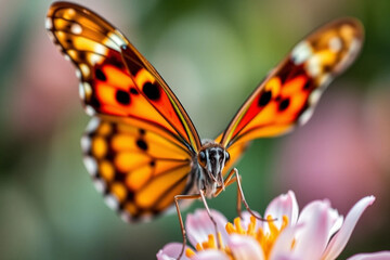 Obraz premium butterfly on flower