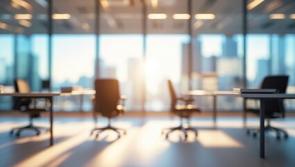 Abstract background of blurred interior with defocus