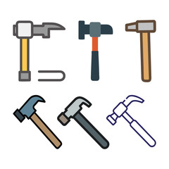 Hammer metal and wood, Hammer tools