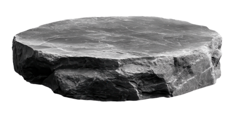 Minimalist stone pedestal with clean lines, presenting polished surface for showcasing products with transparency, highlighting elegant design and professional presentation