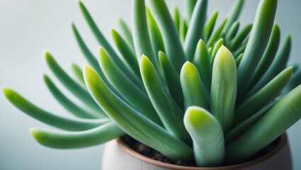 Obraz premium Interior Home Design Featuring Colorful Succulent Plants in Pots