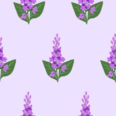 Seamless watercolour and unique floral pattern background for covers, notes, Soft backgrounds colour. Watercolour art work. Flower stalk. Colourful flower.