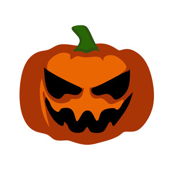 crepy scary smiling pumpkin halloween