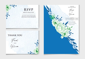Luxury wedding invitation card