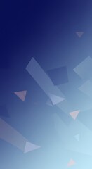 Abstract Geometric Shapes Design in Gradient Blue Background Artwork