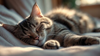 Naklejka premium Resting feline.