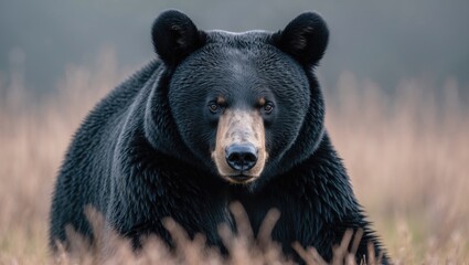 Fototapeta premium A solitary big black bear
