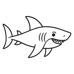 Fish pike line and solid icon