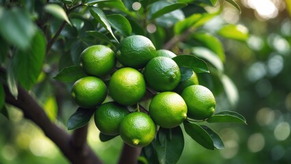 Limes on a tree: A hybrid citrus fruit with acidic juice
