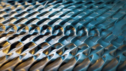 Fototapeta premium Close-up view of a metal manhole cover