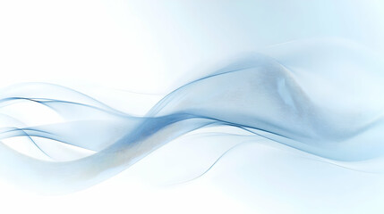 Subtle cyan waves with transparent effects across a bright white backdrop
