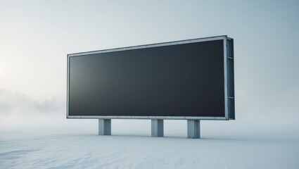 Enormous sign board isolated on a plain backdrop