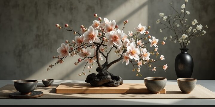 Modern Japanese Flower Display