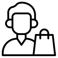 Consumer spending icon in vector illustration