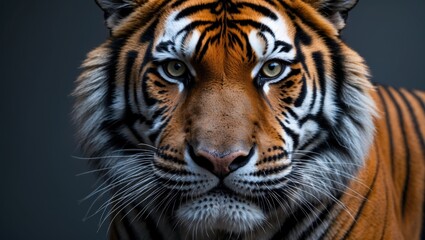 Obraz premium Tiger gazing forward