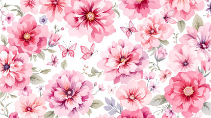 Nature Inspired Scroll Designs in Watercolor Floral Patterns   Inspired Watercolor Floral Design with Leaf and Swirl Motifs