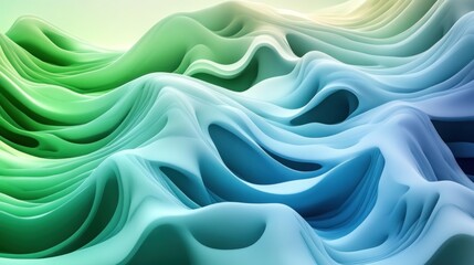 Fototapeta premium Abstract flowing landscape