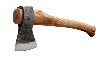 Handcrafted Axe: This hand-forged axe with a wooden handle showcases meticulous craftsmanship.  Its sharp blade, forged from high-quality steel, is ready for any task.