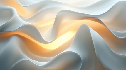 Obraz premium Abstract, flowing, light waves