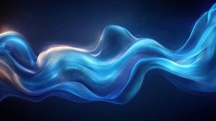 Abstract flowing light waves