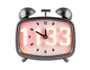 Retro Digital Alarm Clock Displaying 1133