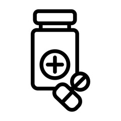 medicine line icon