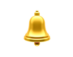 Golden 3D Bell Icon