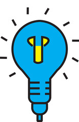 vector light bulb icon