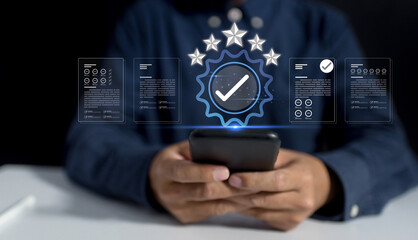 Premium quality assurance concept. Effective quality control document check processes support consistent assurance delivering best results, fostering long-term client relationships verified standards