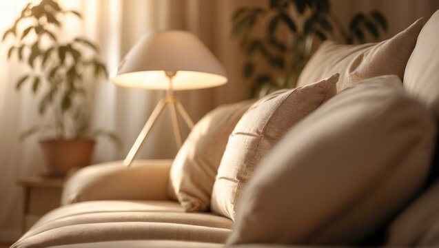 Interior blur for abstract background in web design