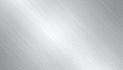 Brushed metal texture silver diagonal lines background