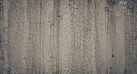 Close-up of a textured concrete wall with cracks and weathered appearance.