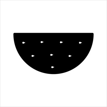 recommend clip art: Watermelon icon in line style. a slice of watermelon icon