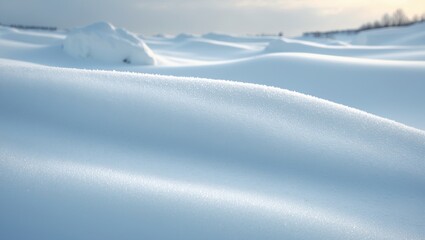 significant snowdrift following snowfall and blizzards during the cold, snowy season