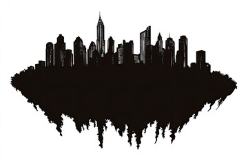 Floating City Silhouette