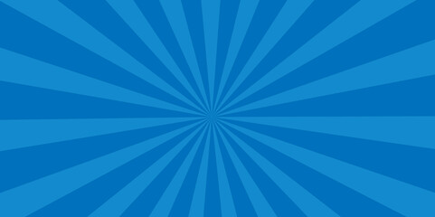 Sun rays Retro vintage style on blue background, Sunburst Pattern Background, abstract blue sunburst pattern background for modern graphic design element vector.