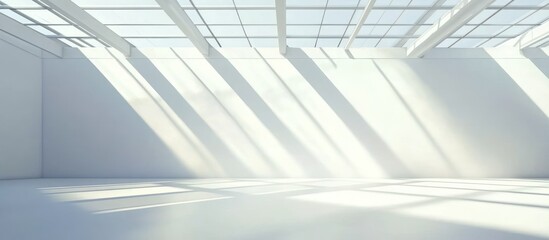 Illuminated sanctuary: an ethereal space washed in sunlight and shadow patterns